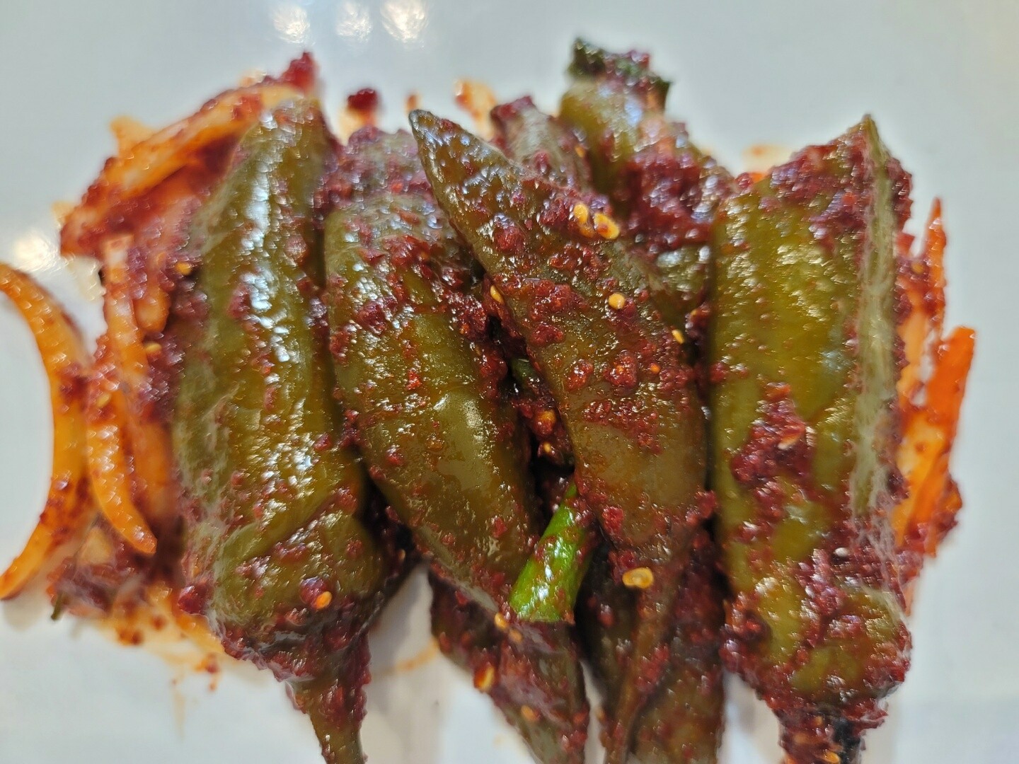 삭힌고추 무침 Fermented Pickled Chili Pepper (spicy) (FOR 1~2)