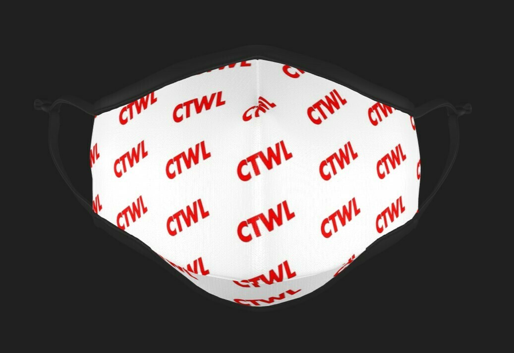 CTWL "Abbreviation" Mask - White/Red