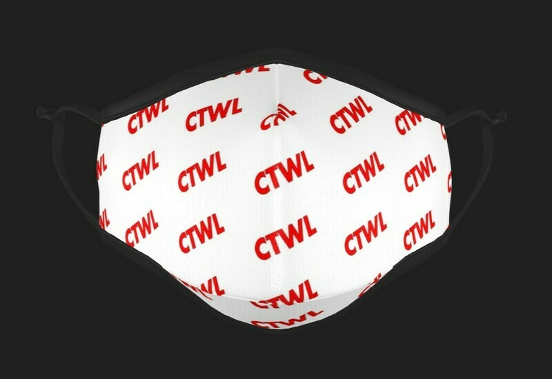 CTWL &quot;Abbreviation&quot; Mask - White/Red