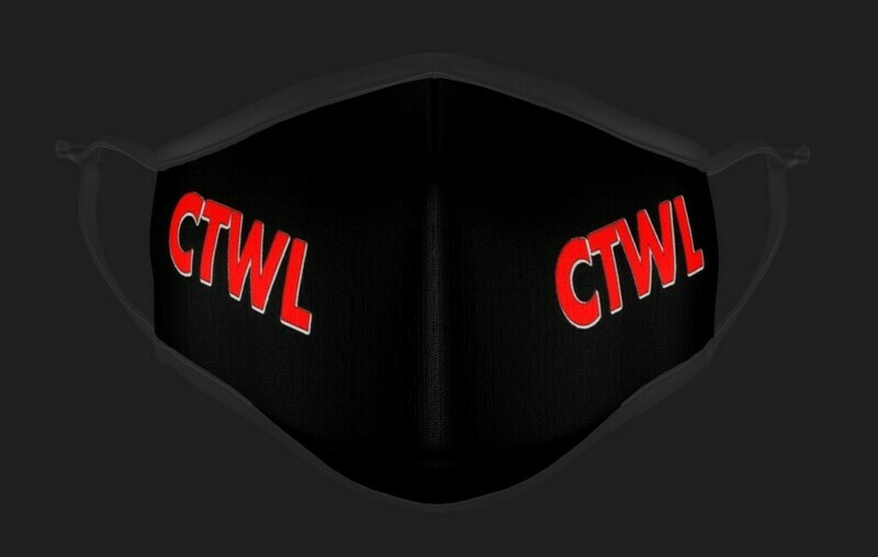 CTWL &quot;Brand&quot; Mask - Black/Red