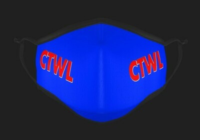 CTWL "Brand" Mask - Blue/Red