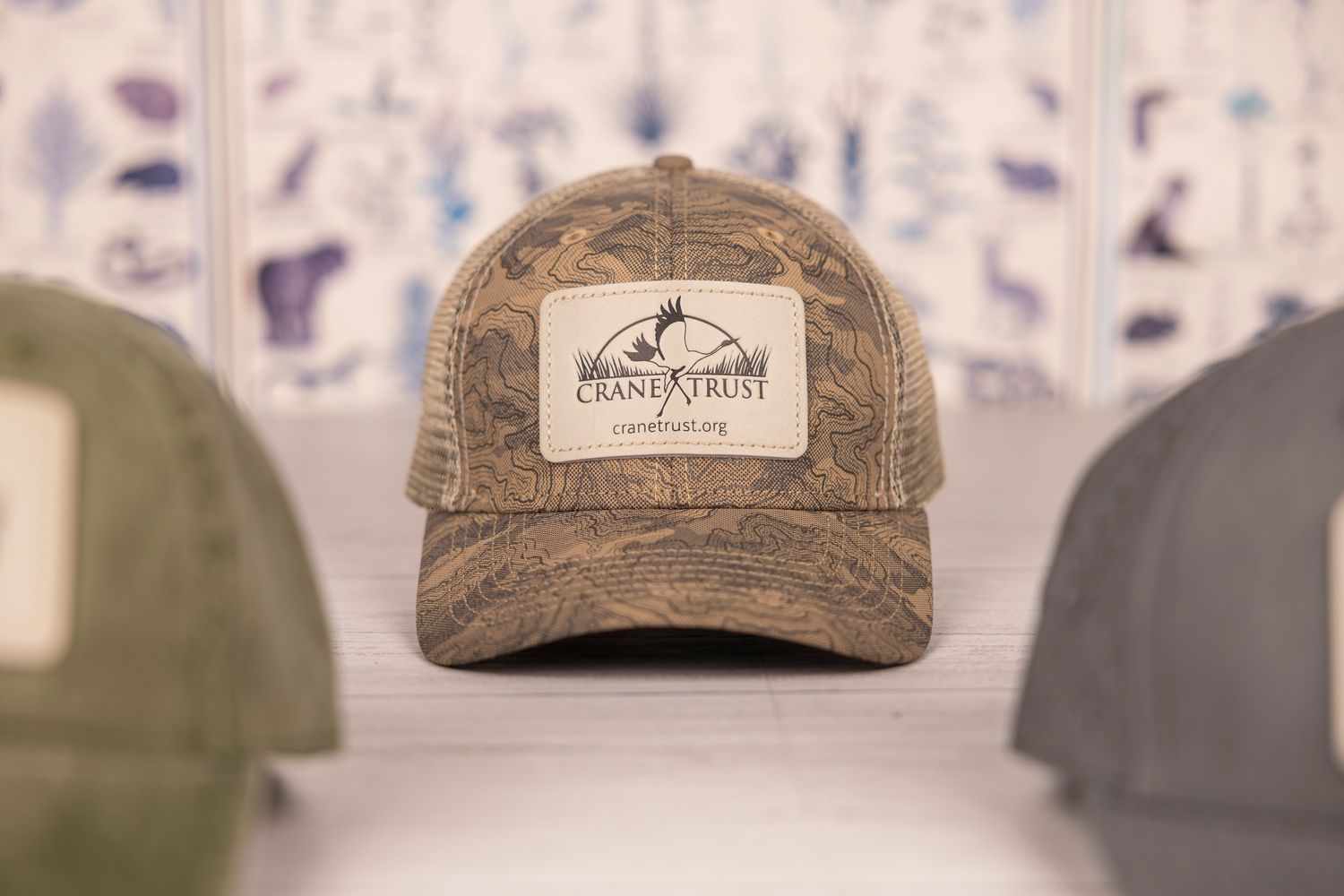 Khaki Leather Cap