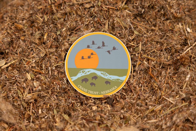 River Crane Trust Sticker