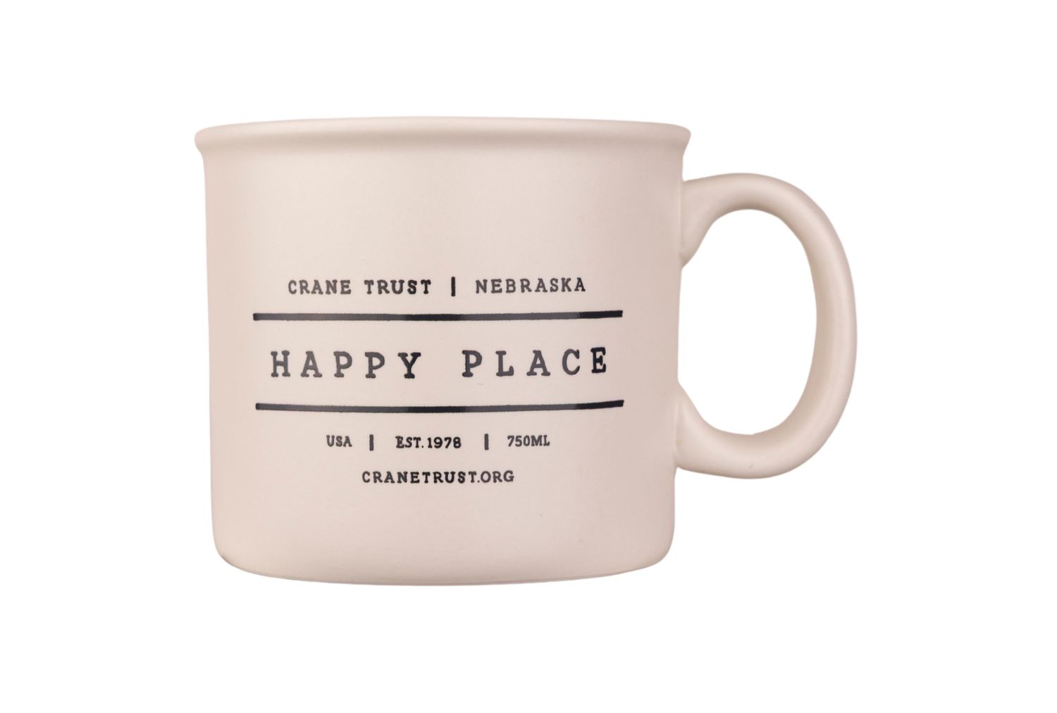 Crane Trust Happy Place Mug