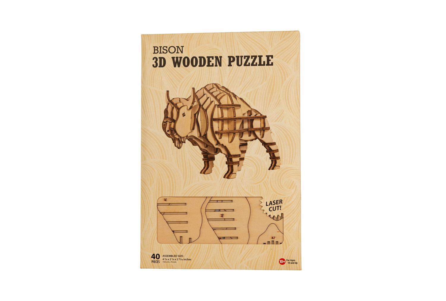 Bison 3-D Wood Puzzle