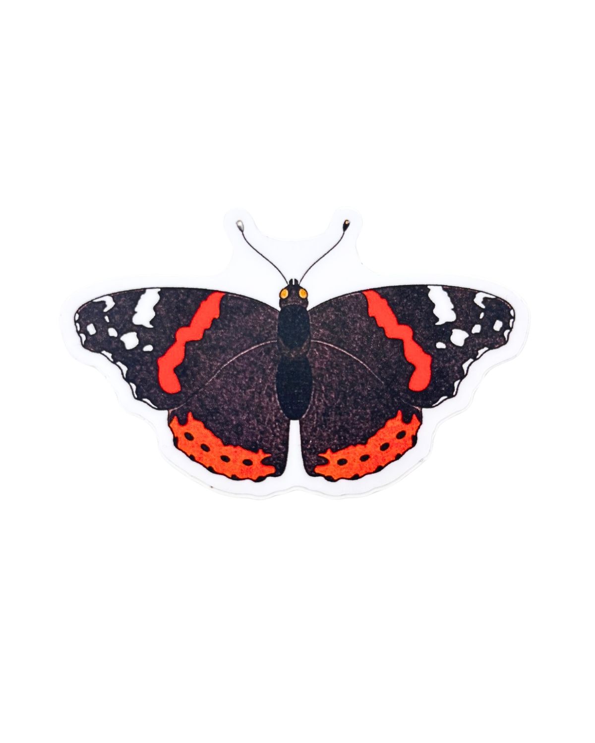 Red Admiral Butterfly Sticker