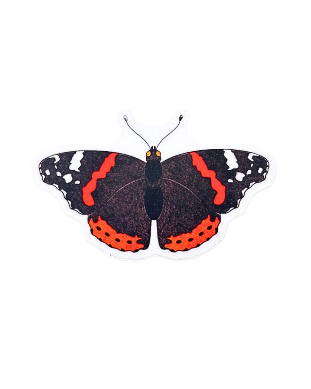 Red Admiral Butterfly Sticker