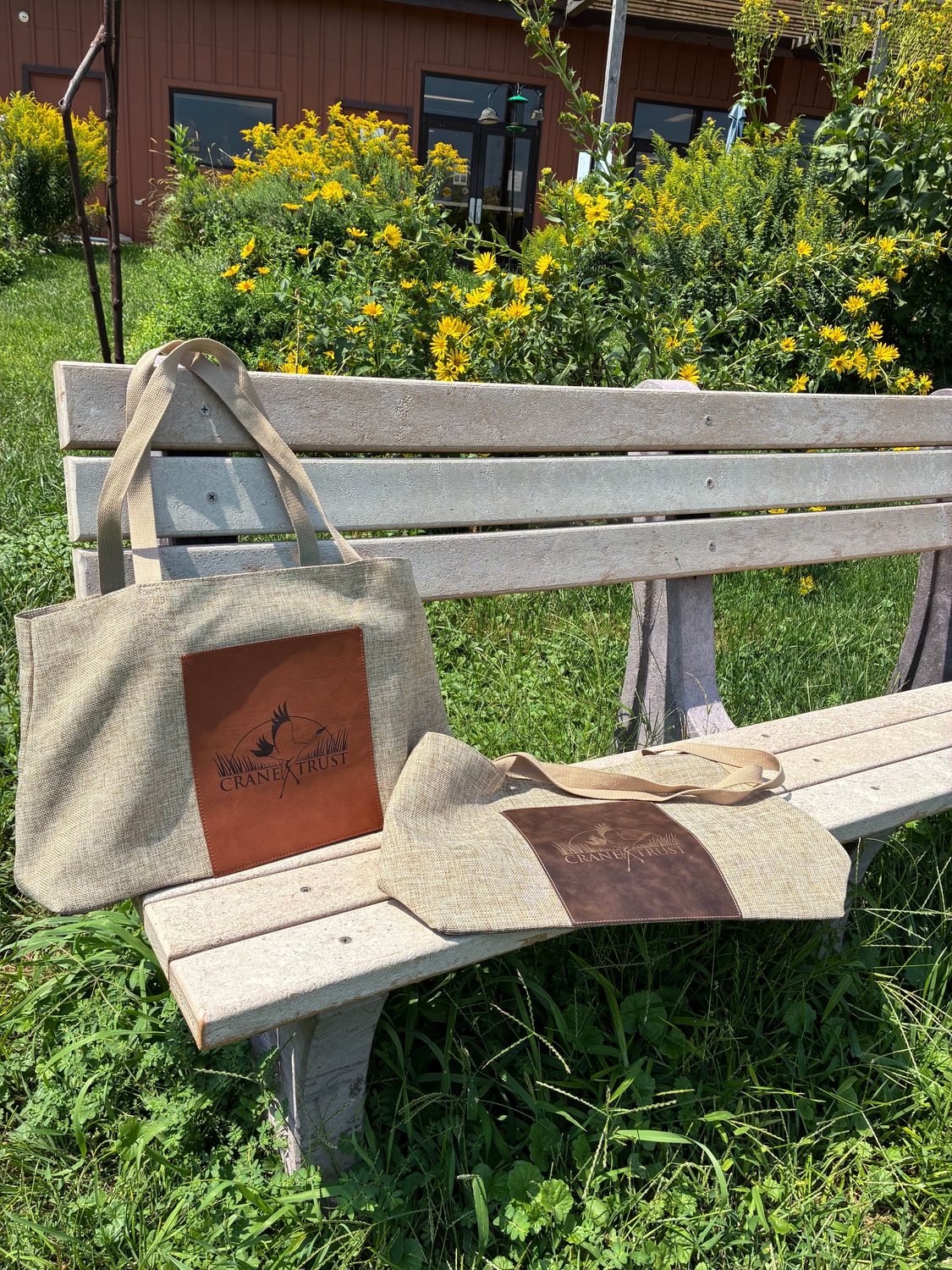 Rawhide Burlap Bag with Logo