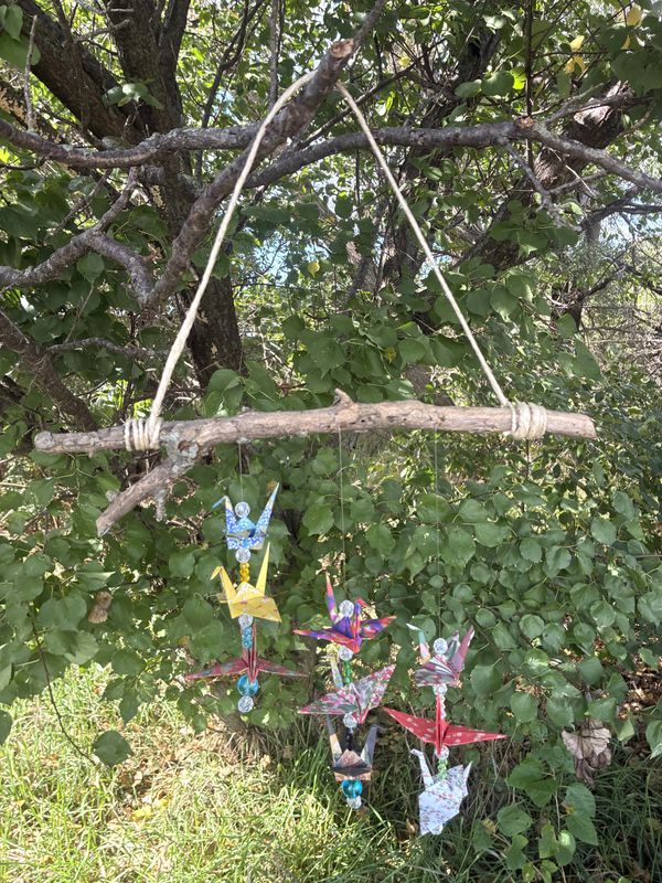 Hanging Origami on Branch #1