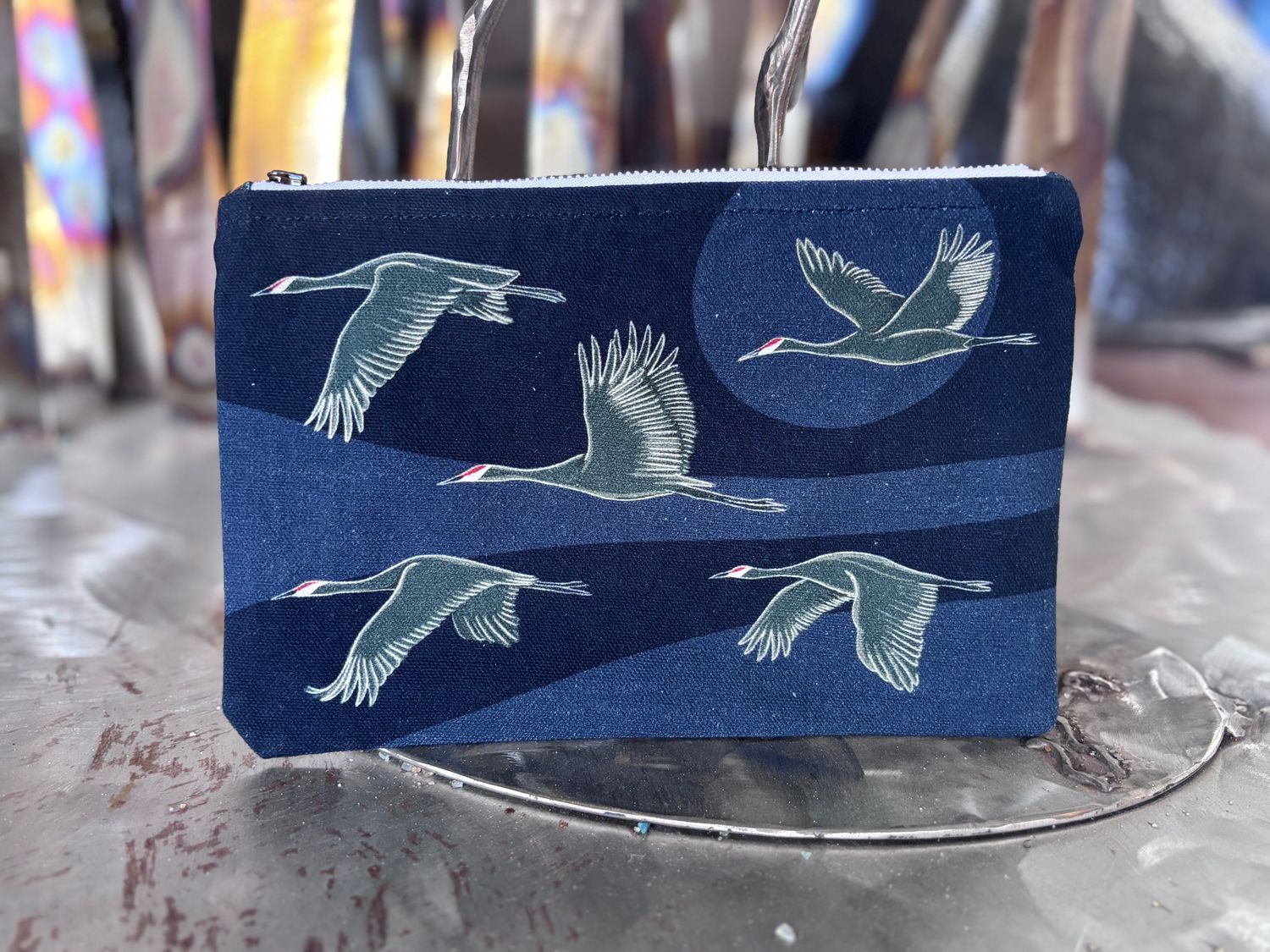 Sandhill Cranes Zipper Pouch