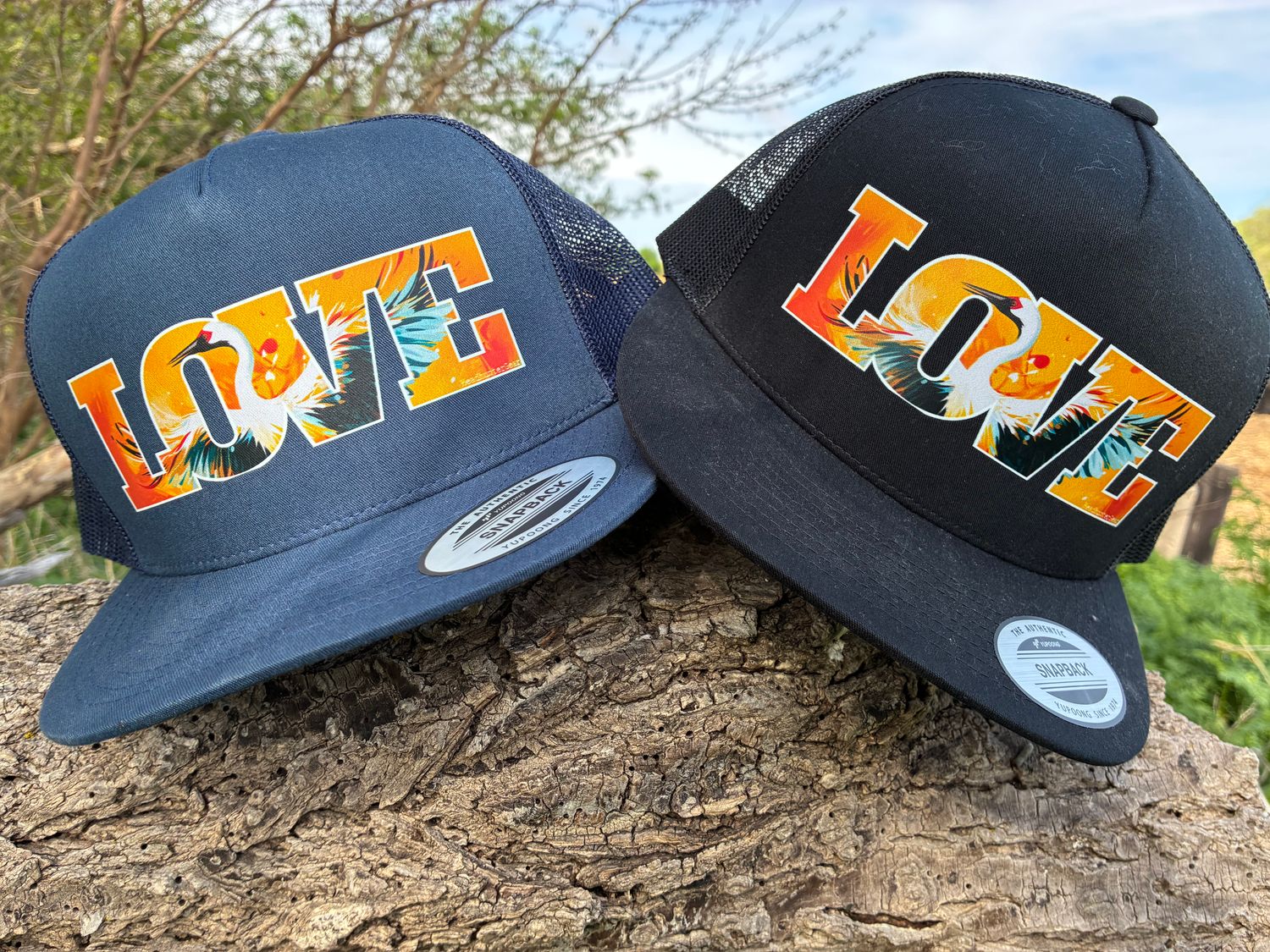 Love Cranes Trucker Hat by Snarky Sparrow