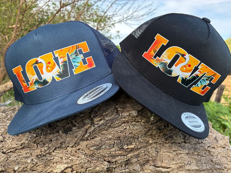 Love Cranes Trucker Hat by Snarky Sparrow