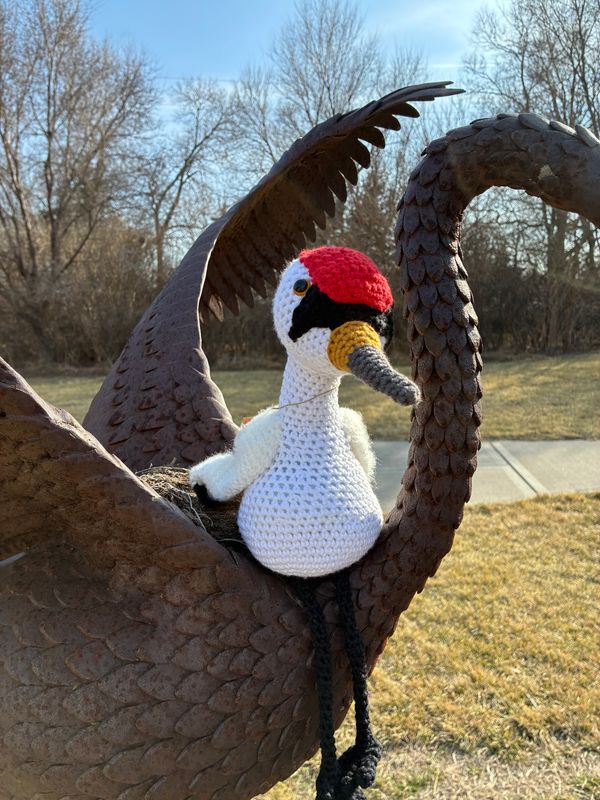 Crochet Whooping Crane