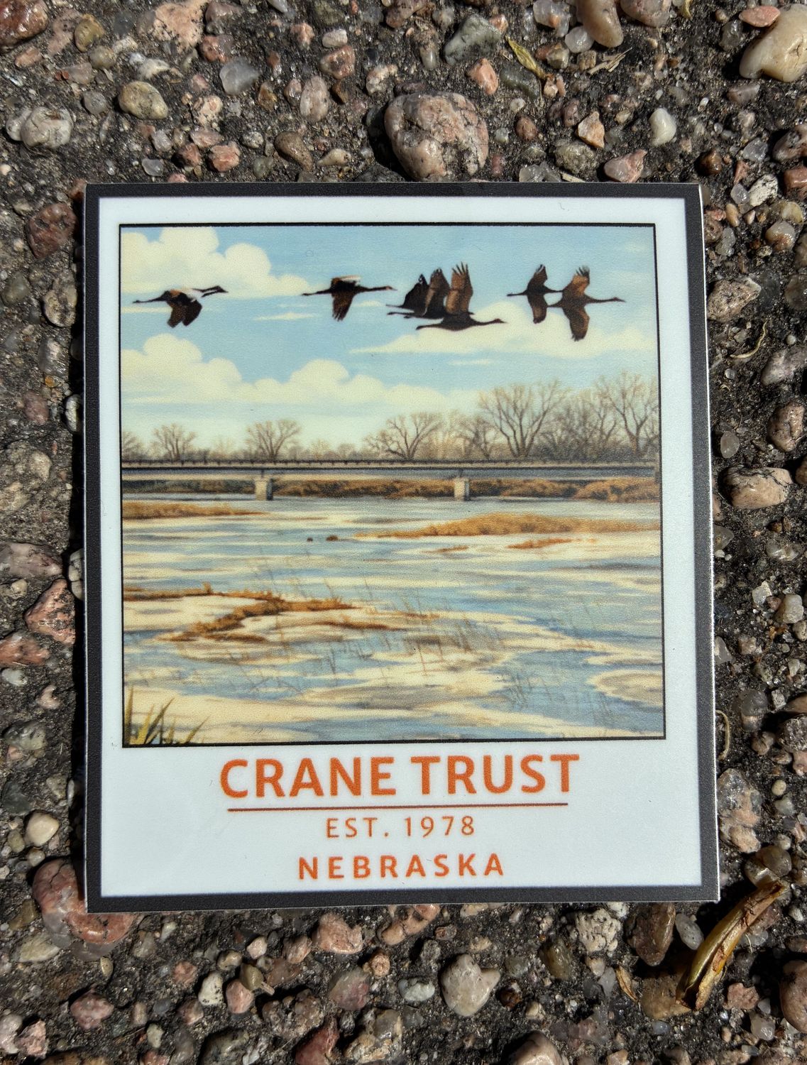 Crane Trust River Bridge Sticker 