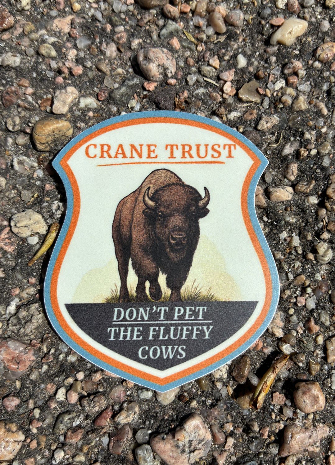 Don't Pet the Fluffy Cow Sticker