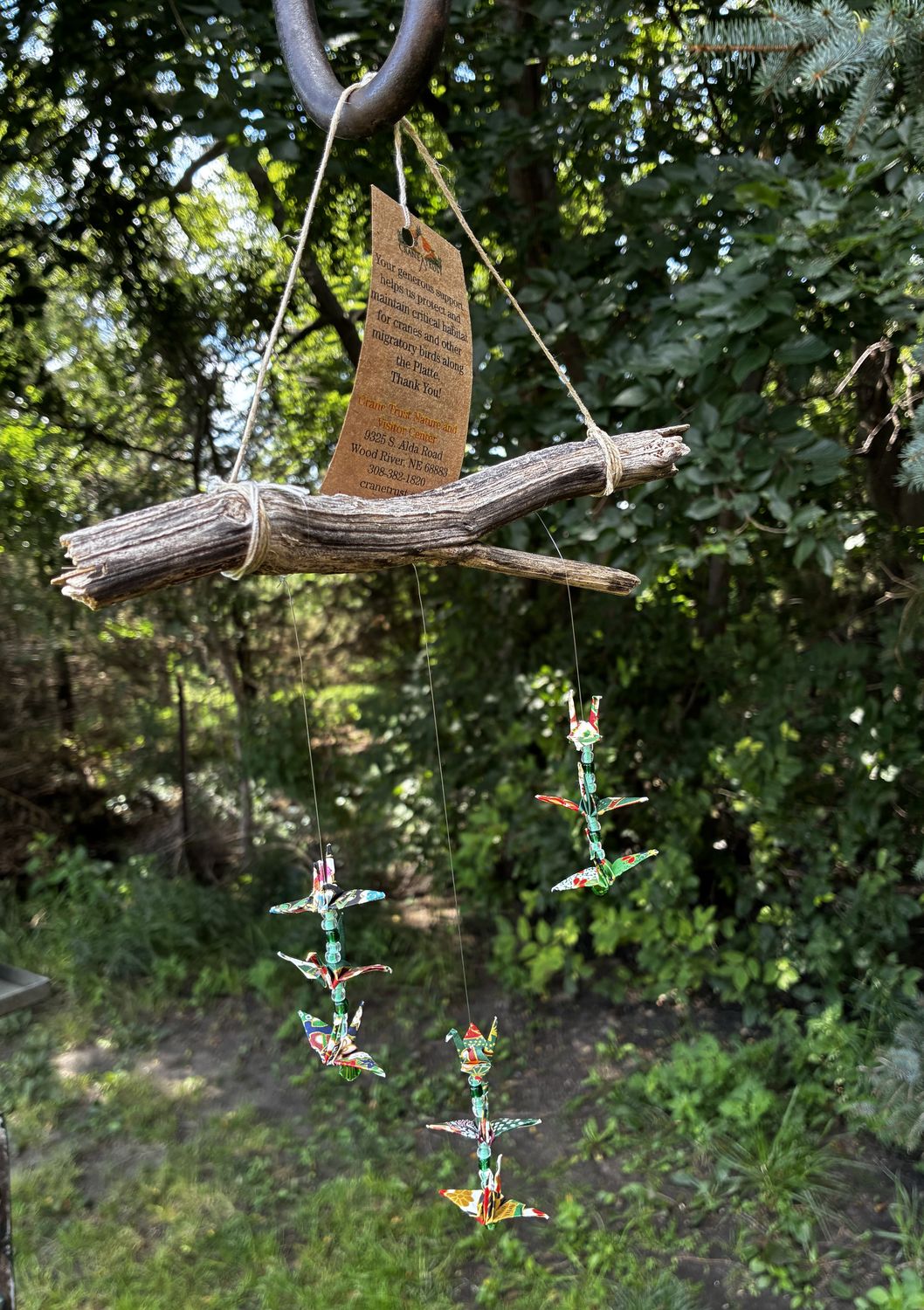 Small Hanging Origami on Branch #1