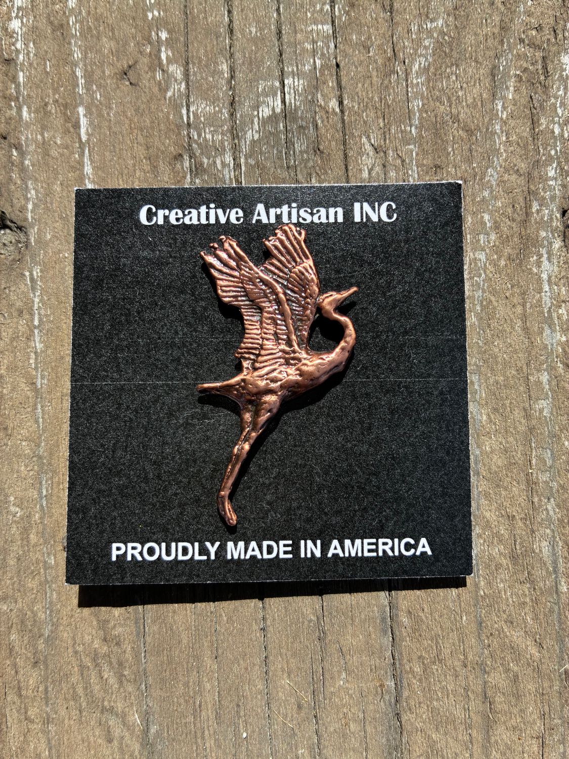 Copper Dancing Lapel Pin
