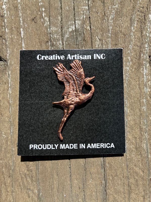 Copper Dancing Lapel Pin