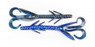 Muscle Back Hawg Hunter - 6&quot; Black Blue Lam