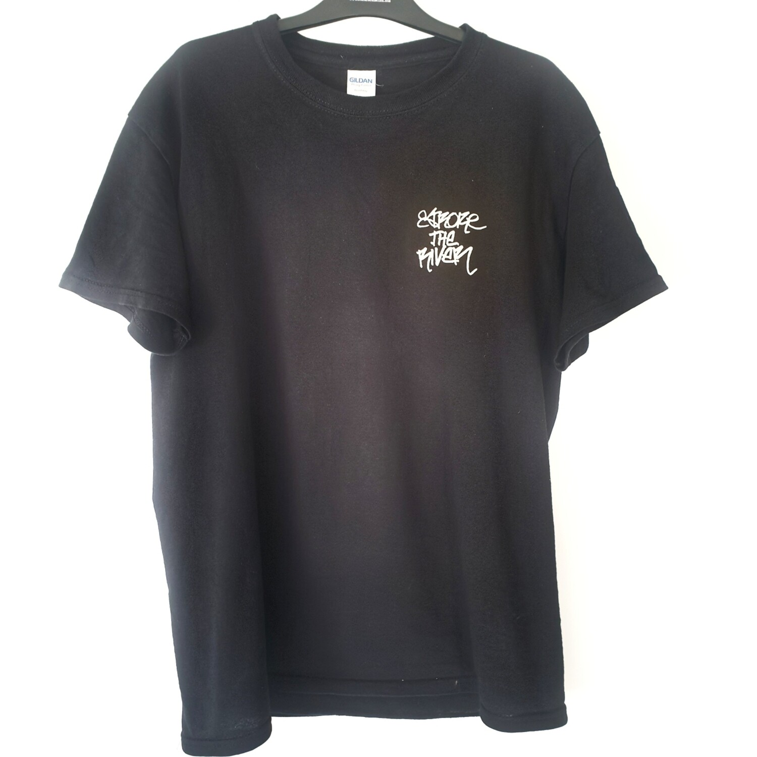 Tshirt coton floqué blanc