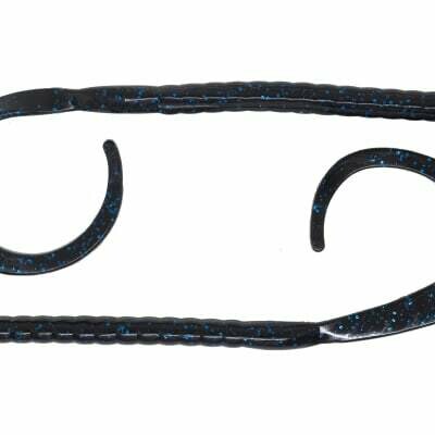 Blitz Worm - 11&#39;&#39; Black Blue Flake