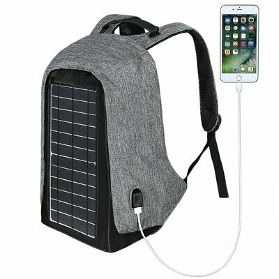 Tablets GPS and GoPro Devices Jauch Solar Backpack with Removable or Integrated 7 Watt Solar Panel with 5V-USB Output for Smart Phones