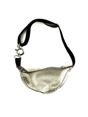Sac banane argenté