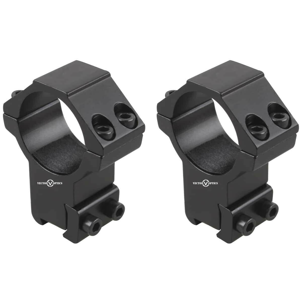 Vector Optics SCOT-53H 1" 24.4mm Two Piece 11mm Dovetail Mounts - High