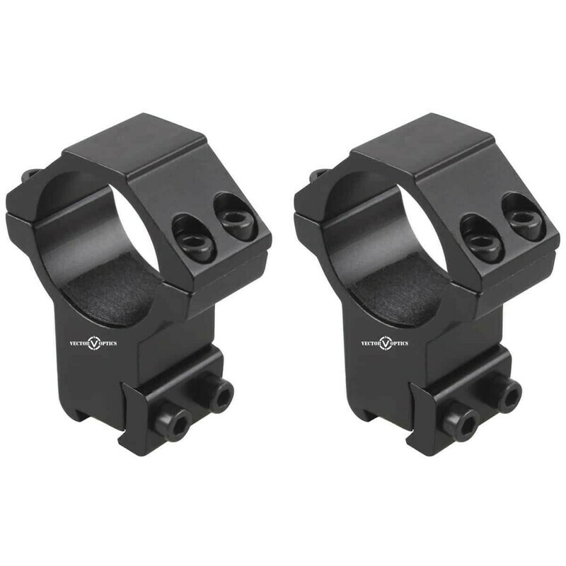 Vector Optics SCOT-53H  1&quot; 24.4mm Two Piece 11mm Dovetail Mounts - High