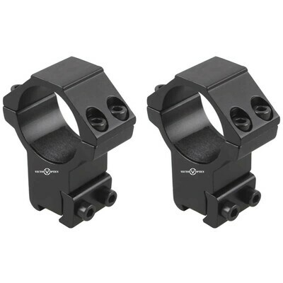 Vector Optics SCOT-53H 1" 24.4mm Two Piece 11mm Dovetail Mounts - High