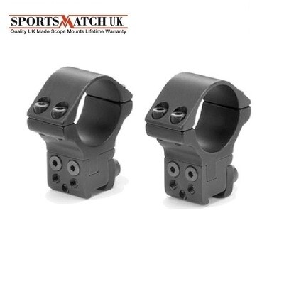 Sportsmatch WULF ATP34 34mm Extra High Adjustable Scope Rings for 9.5mm to 11.5mm Dovetails