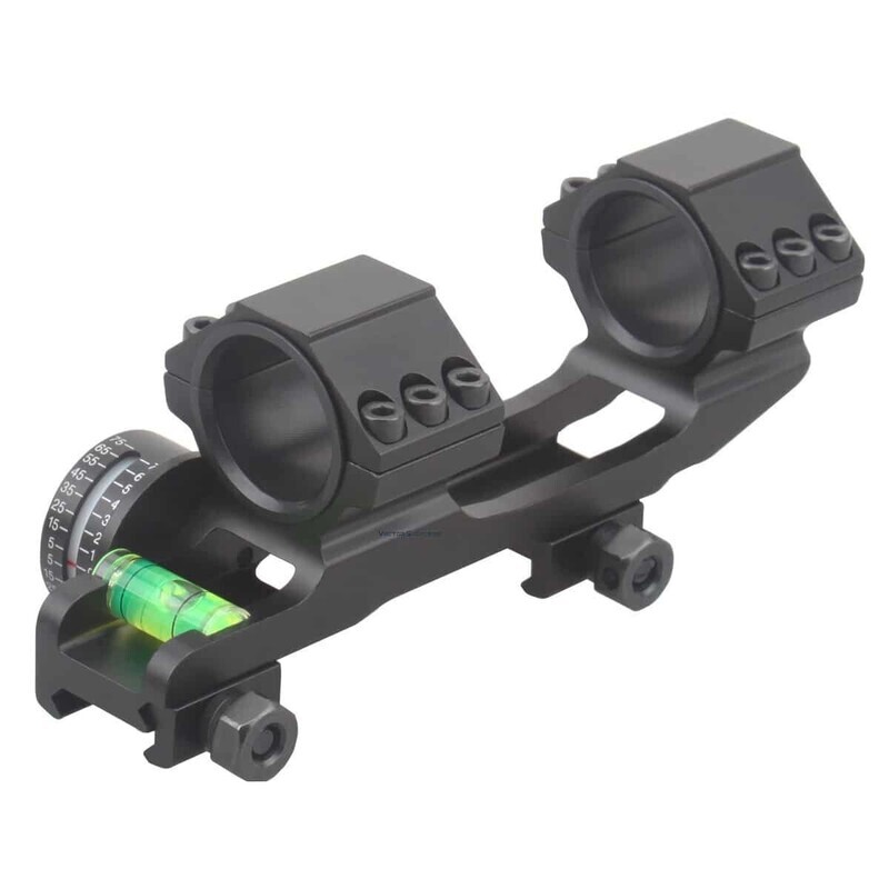 Vector Optics SCACD-14 One Piece Scope Mount for 30mm &amp; 1&quot; Tube - Anti Cant Bubble &amp; Inclinometer