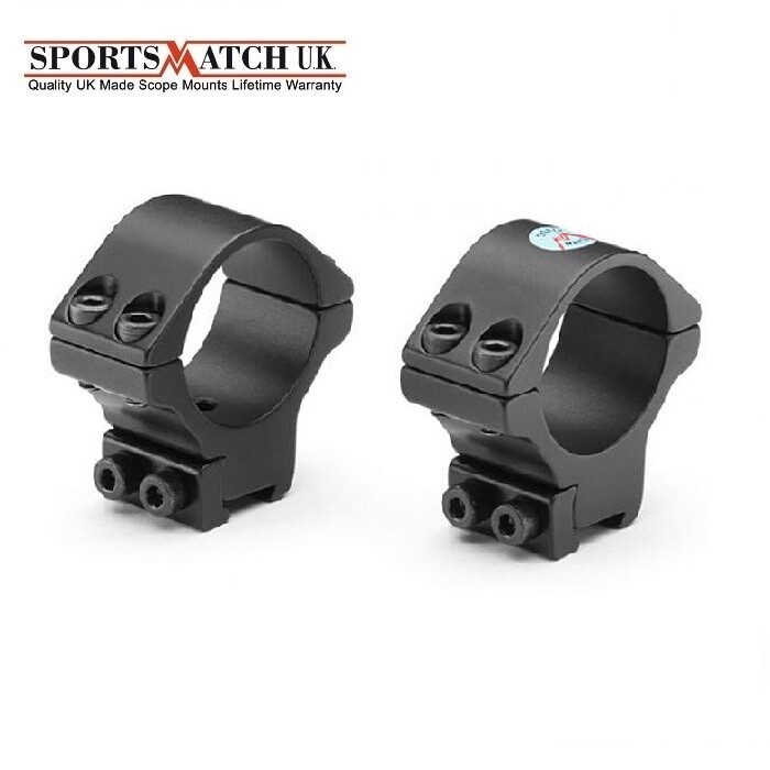 Sportsmatch WULF TO35C 30mm 2 Piece (Medium) Scope Mounts -13mm - BSA / HW35