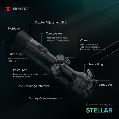 HIKMICRO Stellar 35mm Thermal Rifle Scope - SH35