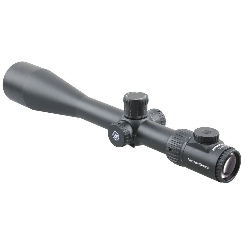 Vector Optics SCOL-40 Minotaur 12-60x60 FT GenII MFL SFP Riflescope, Large Side Wheel &amp; X-ACCU Adjustable Mounts