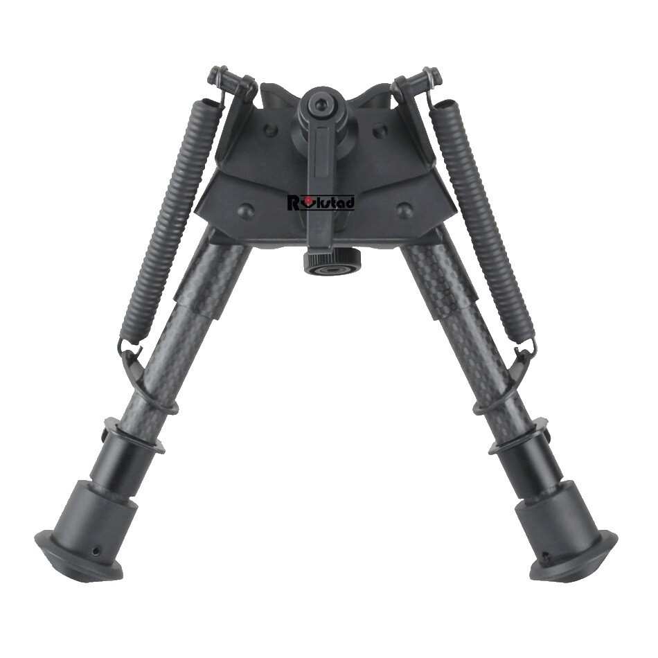 Rokstad RSCFS-06 Carbon Fibre Swivel Bipod 6&quot;-9&quot; &amp; Weaver Adaptor