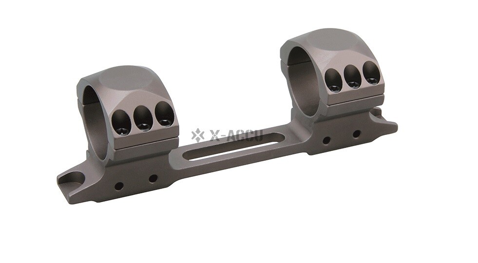 Vector optics XASR-F3100 X-ACCU 30mm One Piece 11mm Dovetail Low Mount - FDE Smokey Silver Finish