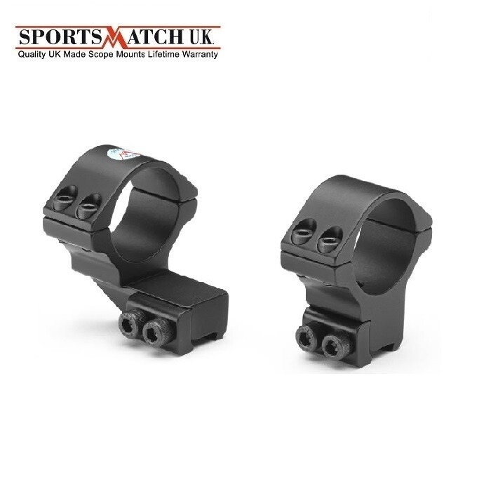 WULF by Sportsmatch HETO38C 30mm High 9-11mm Extended Scope Rings