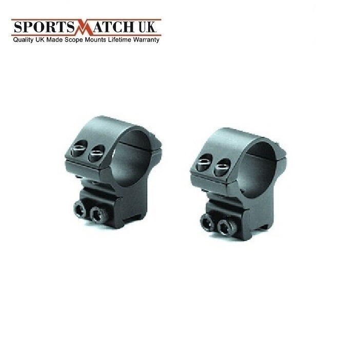 WULF by Sportsmatch TO4C 1 Inch Double Screw 2 Piece Medium Scope Rings