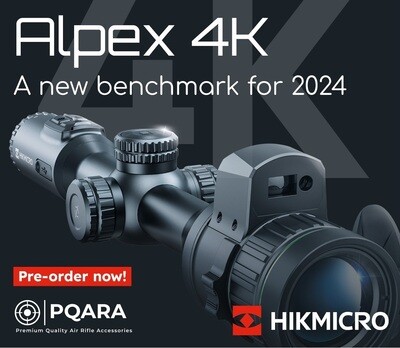 HIKMICRO ALPEX-4K-LRF A50EL Day & Night Rifle Scope with Laser Range Finder