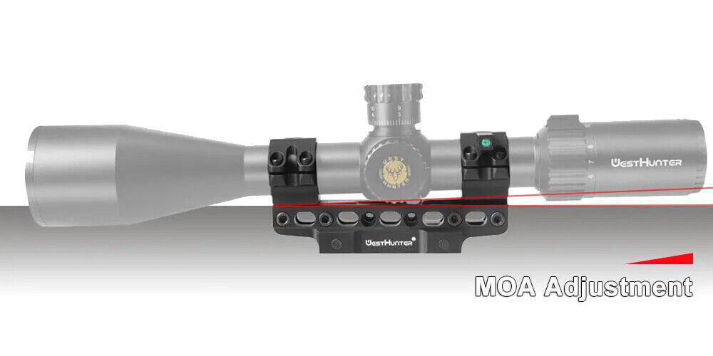 WestHunter One Piece Picatinny Adjustable  MOA &amp; Length Infinity Mount with Anti Cant Bubble