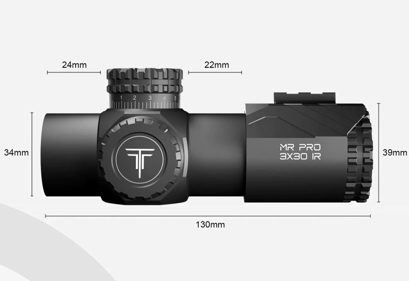 T-Eagle MR Pro 3x30IR 34mm Tubes Ultra compact Rifle Scope