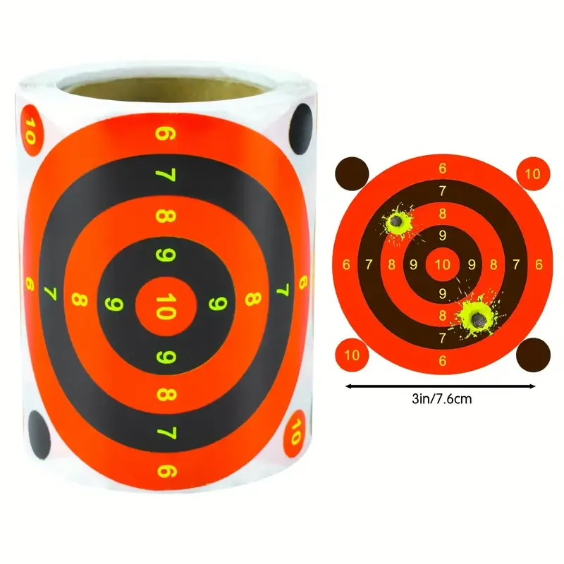 Splatter Targets - Self-Adhesive Target Stickers x 100 Piece Roll