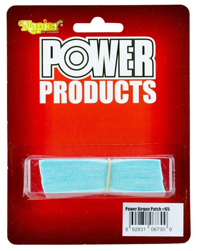 Napier Power Airgun Patch - Barrel Pull-Through - Pre-Cut Cleaning Patches