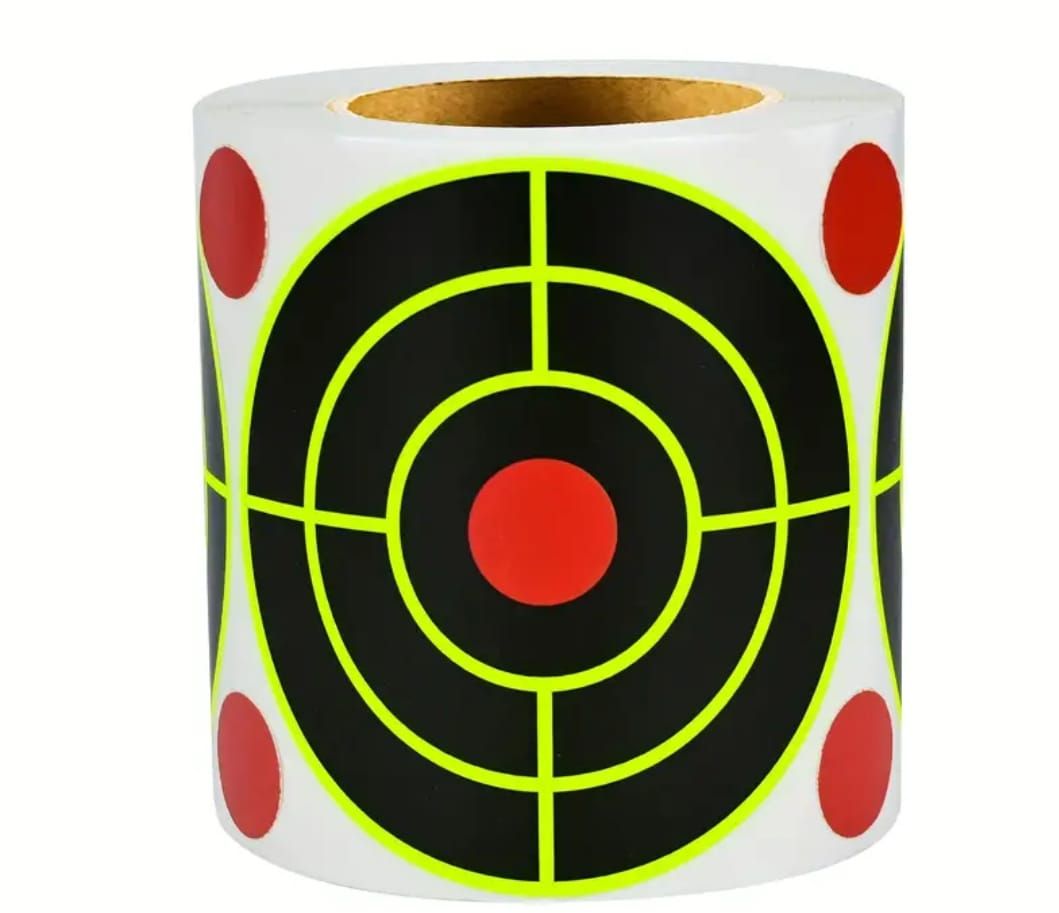Splatter Targets - Self-Adhesive Target Stickers x 200 Piece Roll