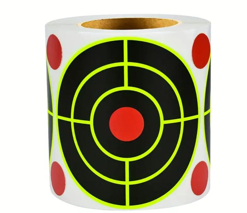 Splatter Targets - Self-Adhesive Target Stickers x 200 Piece Roll