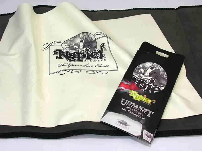 Napier Ultra Soft Cleaning Cloth - Chemical Resistant Anti Snag Super Soft Premium Gun Cleaner