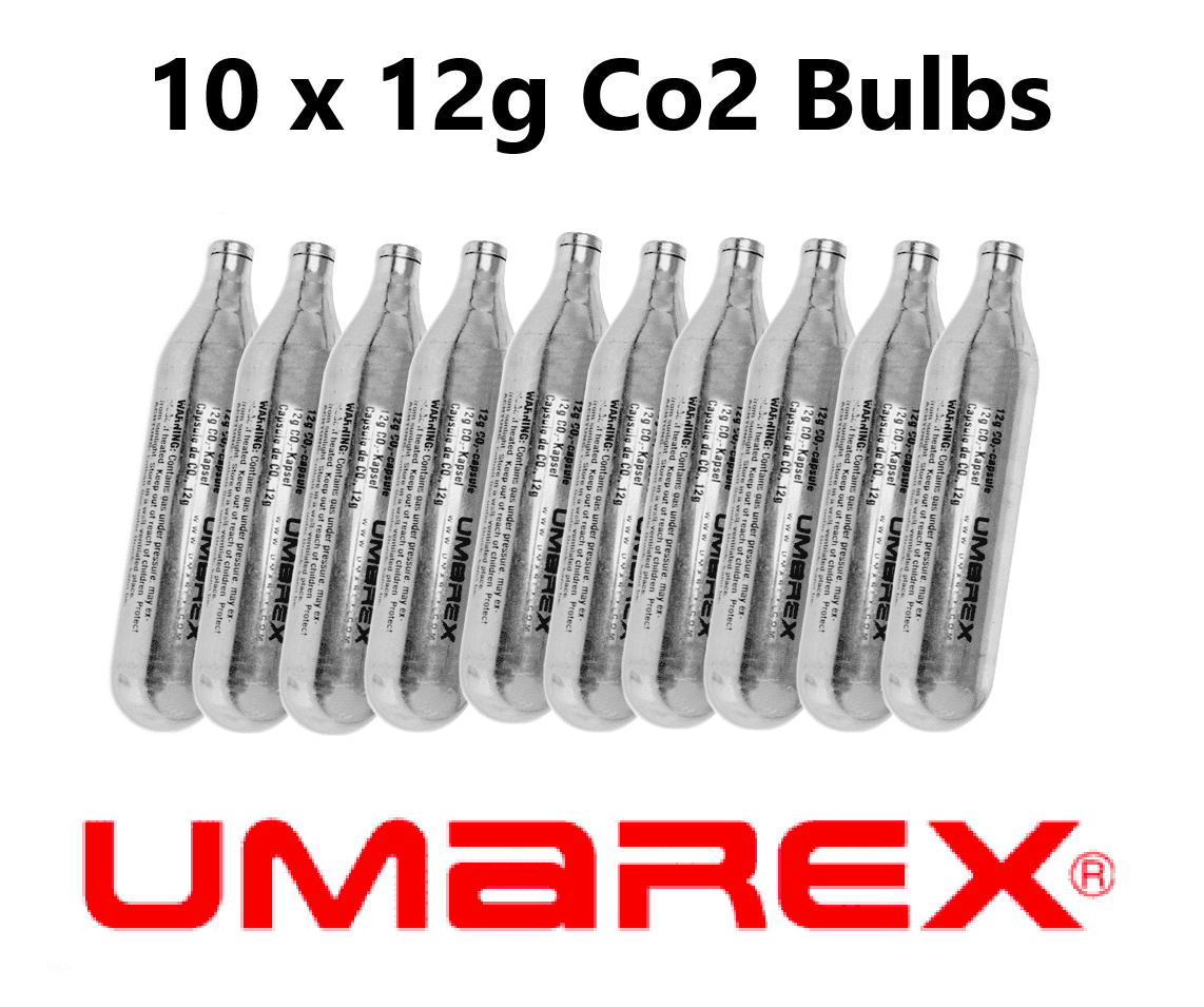 Umarex 12g Co2 Bulbs  x 10  Capsules - Airsoft, Paintball, Air Guns or Air Rifle