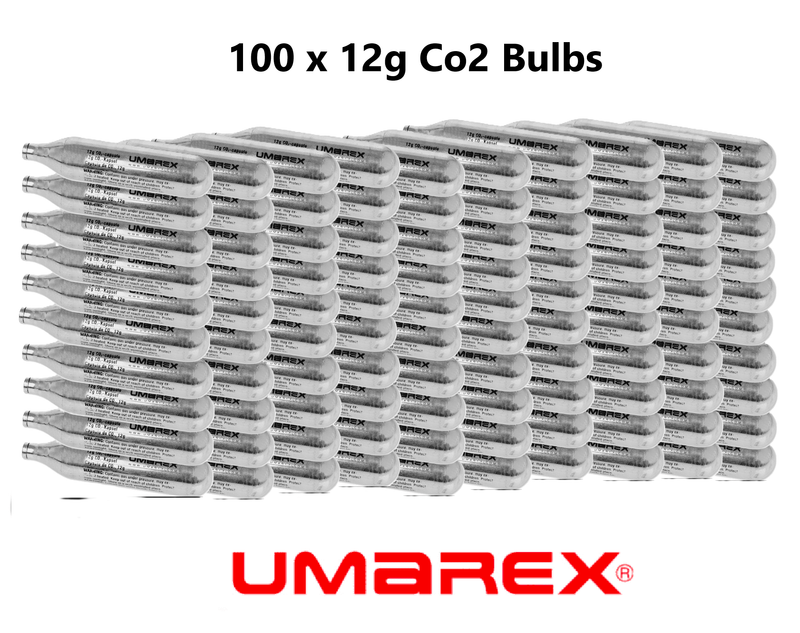 Umarex 12g Co2 Bulbs  x 100  Capsules - Airsoft, Paintball, Air Guns or Air Rifle