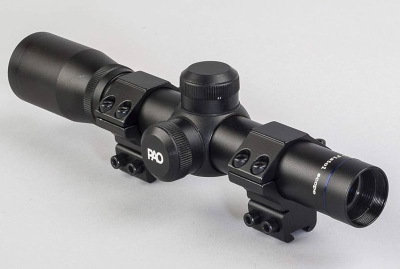 PAO Professional Airgun Optics 2X20 Long Eye Relief Pistol Scope PAO Professional Airgun Optics 2X20 Long Eye Relief Pistol Scope